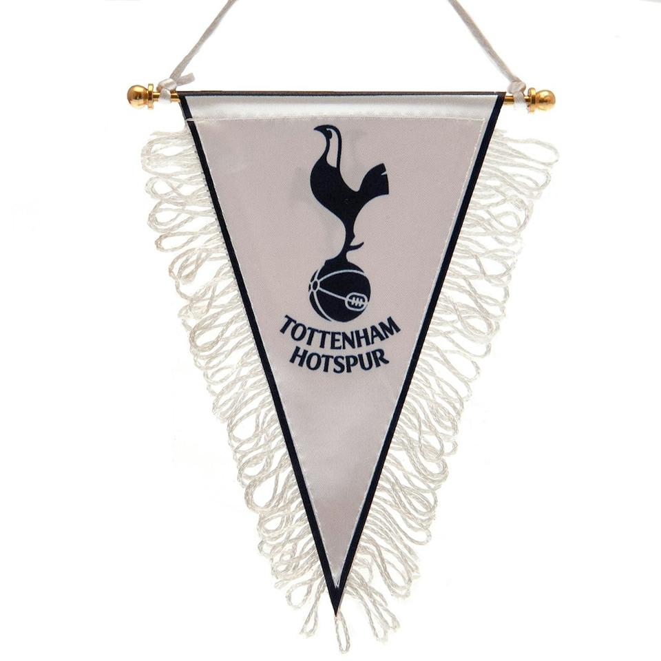 image 1 of Tottenham Hotspur FC Triangle Pennant - White/Navy - One Size