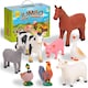 image 1 of Learning Minds Set of 8 Jumbo Farm Animal Figures