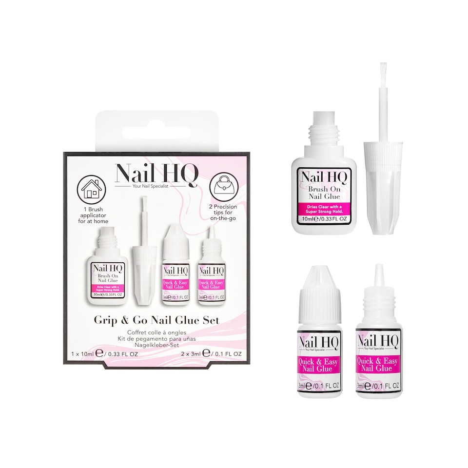 image 1 of Nail HQ Grip & Go Nail Glue Set
