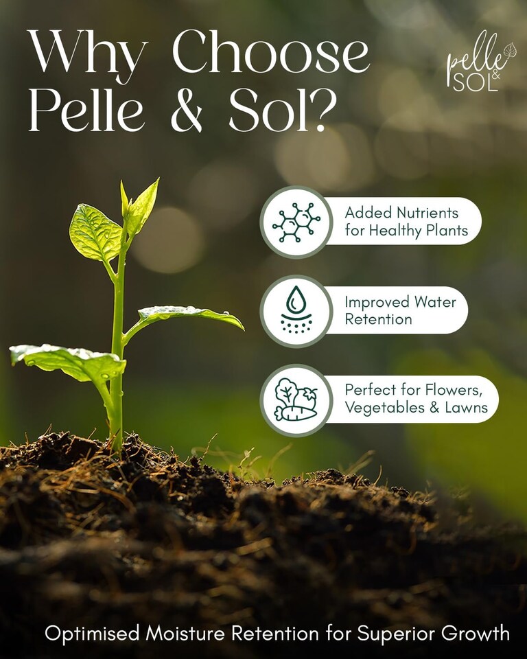image 1 of Pelle & Sol 50L Multi Purpose Compost Peat Free Potting Soil