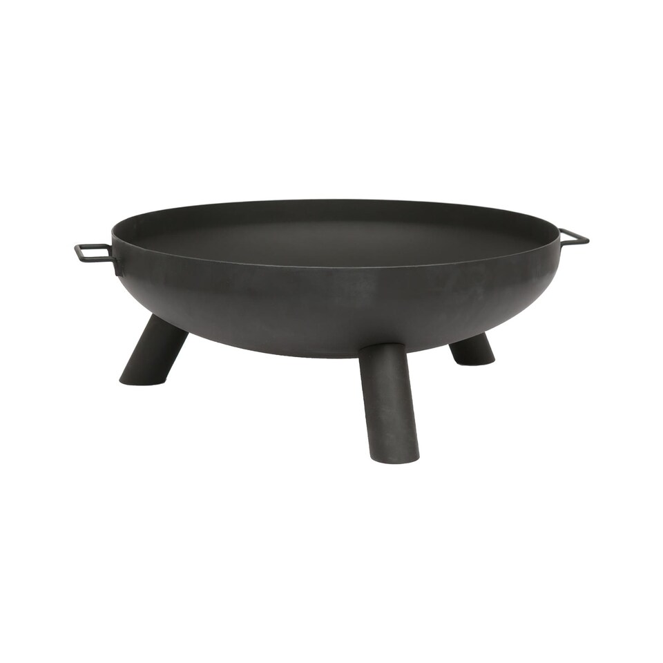 image 1 of Hammer & Tongs Round Iron Fire Pit - 68cm - Black