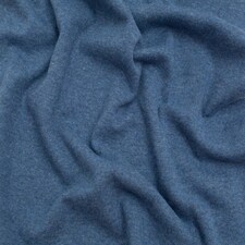 Minerva Core Range Blue Tubular Ribbing Stretch Knit Fabric for Dressmaking, 70cm / 27" Wide - per metre