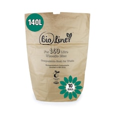 140L Paper Compostable Kerbside Caddy Liners - 10 Bags