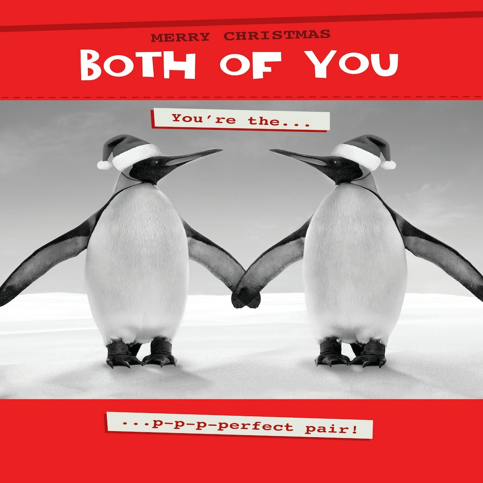 image 1 of You're The P-p-perfect Pair! - Funny Couple Christmas Card