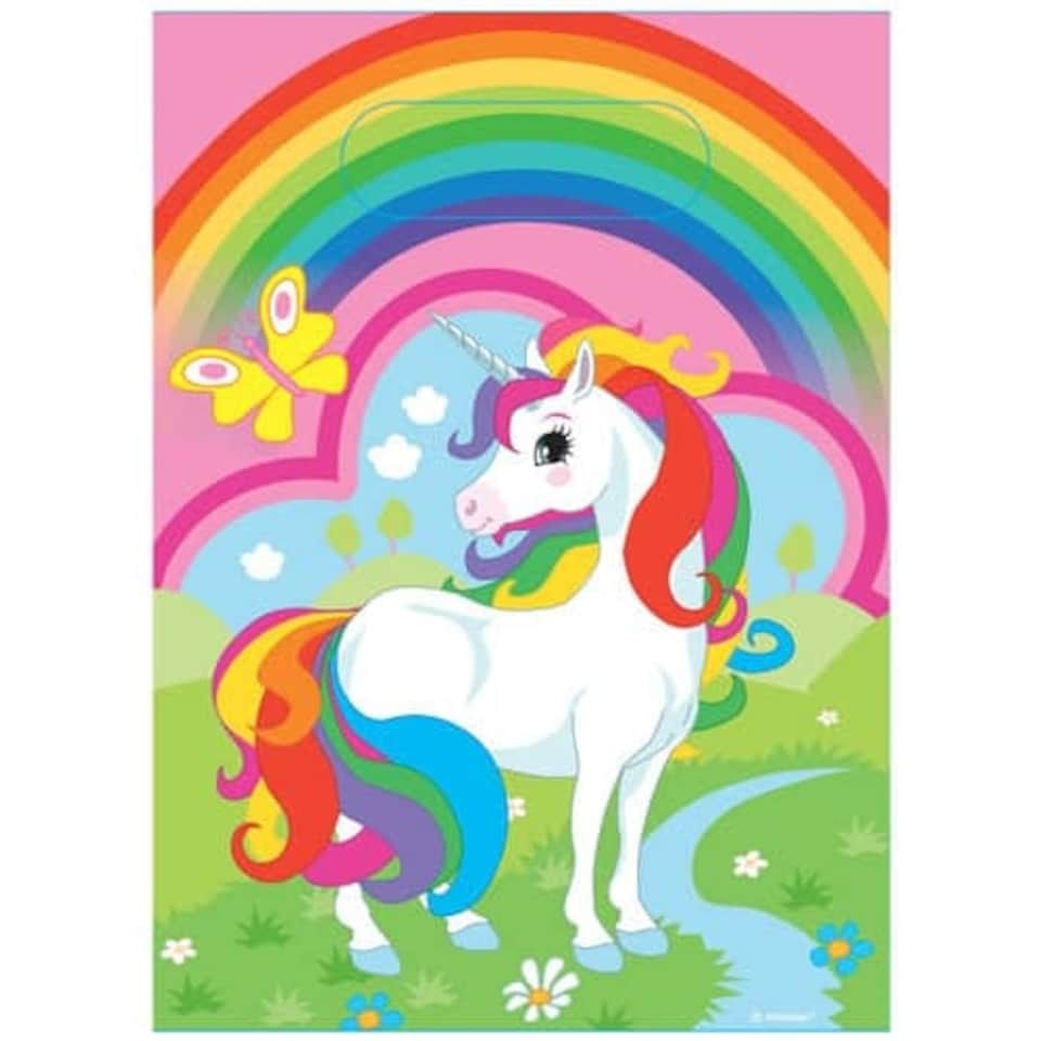 Unicorn Design Loot Bags Pack Of 8