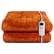 image 1 of Russell Hobbs RHHT1003OR Electric Blanket Orange Heated Throw Sherpa