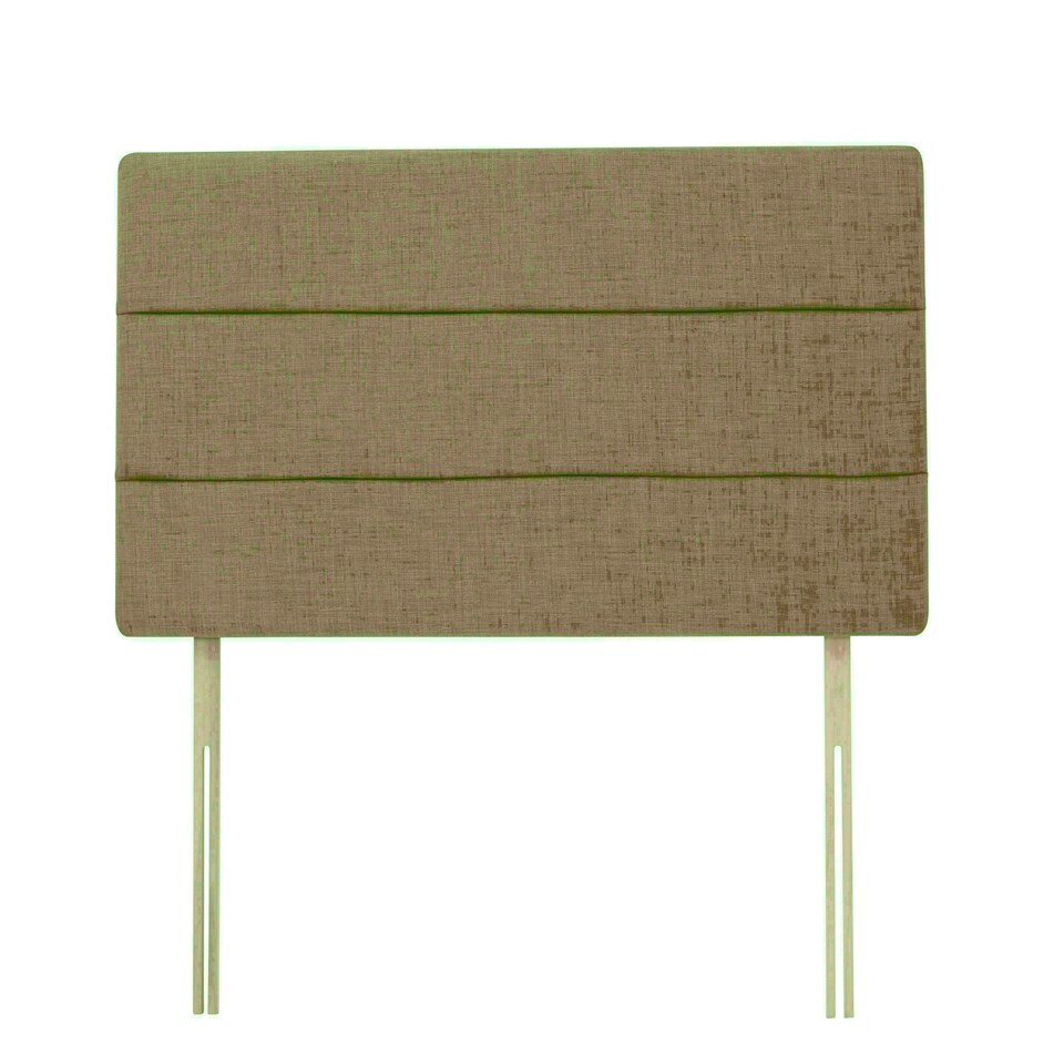 Milan Cream Linen Headboard King Size N/A
