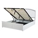 image 3 of Malmo Lift-Up Storage Ottoman Chest Box White