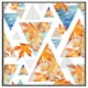 image 3 of Autumn geometrics with maple leaves (Picutre Frame) Black | S