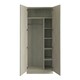 image 2 of Shaker Sage Green Double Wardrobe with Single Rail & Shelves Green