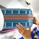 image 5 of 55x40x20cm Ryanair (Priority) TUI, Carry on Cabin Suitcase Hard Shell Approved for 60+ Airlines Blue | Blue/Tan | Cabin Bag