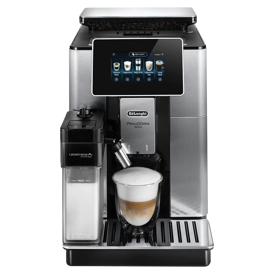 image 1 of Delonghi Primadonna Soul Bean to Cup Automatic Coffee Machine, Silver