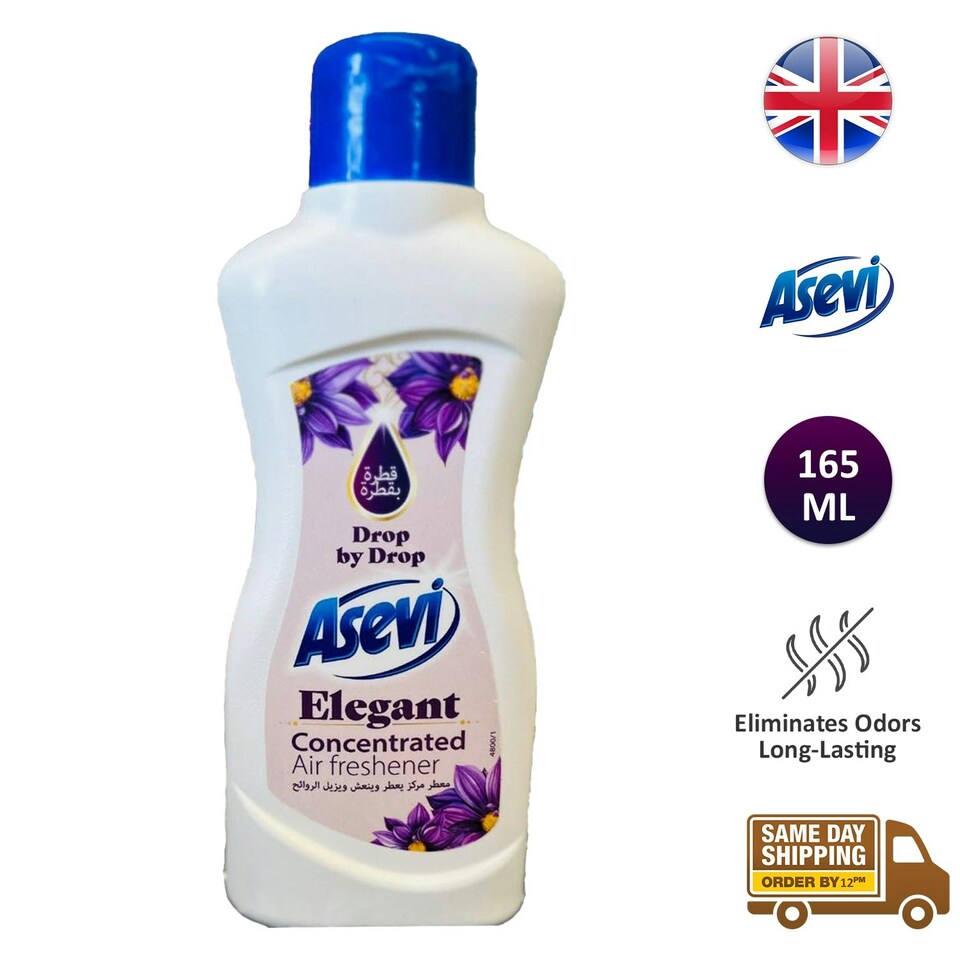 image 1 of Asevi Air Freshener Concentrated Liquid Drops Toilet Corners Elegant 165ml