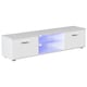 image 10 of Vida Designs Cosmo 2 Door LED TV Unit Entertainment Stand, 160cm, White | White | 1