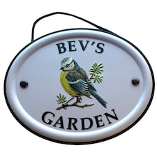 Decorative Bird Garden Sign - Bev