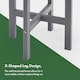 image 4 of VonHaus Westport HDPE Grey Adirondack Side Table