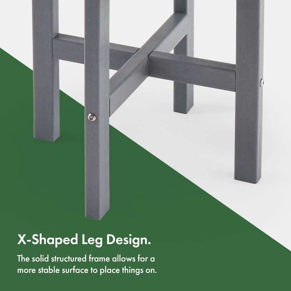 image 1 of VonHaus Westport HDPE Grey Adirondack Side Table
