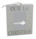 image 1 of OUR FIRST CHRISTMAS LIGHT UP PHOTO FRAME WALL PLAQUE - 1st Christmas