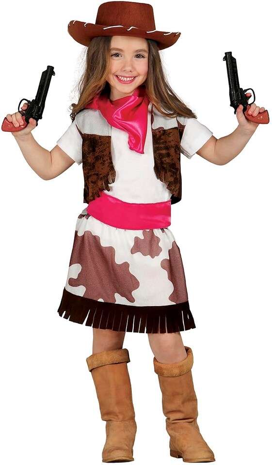 image 1 of Fancy Dress Childs Cowprint Cowgirl - 5-6 Years