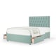 image 1 of Memory Maestro Memory Foam Duckegg Plush Velvet 2 Drawer Divan Set And Lona Headboard Small Single