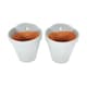 image 3 of Verano Spanish Ceramics Pastel Set of 2 Hanging Plant Pots - 21.5cm Grey Grey