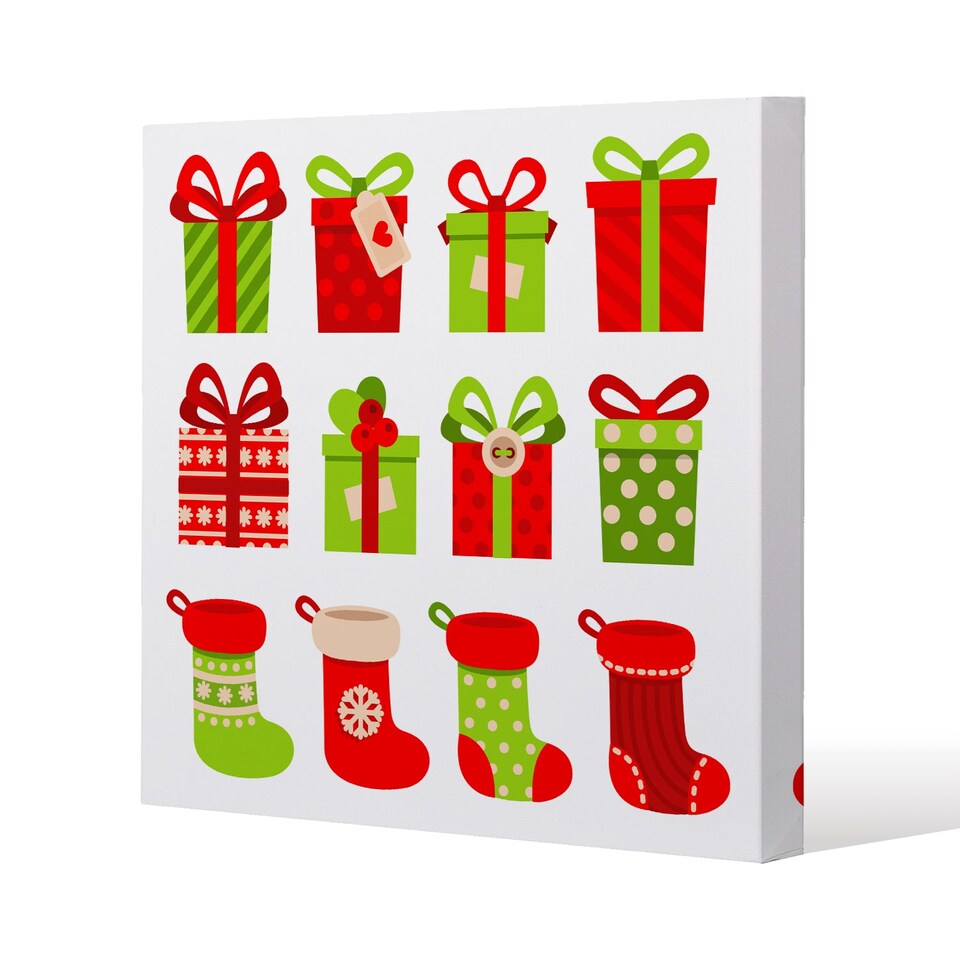 Stylish set of gifts (canvas) / 114 x 114 x 4cm | Multi