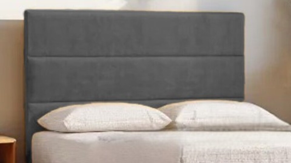 image 1 of York Plush Bed With Mattress 2 Drawers & 54" Floor Standing Headboard