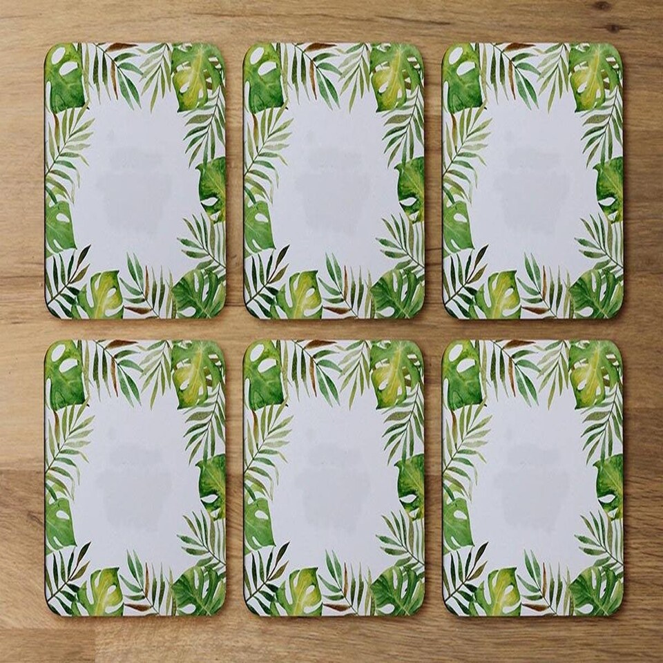 image 1 of Border of Botanical Leaves (Coaster)