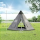 image 7 of Outsunny 6-7 Person Large Family Party Camping Tent W/ Carrying Bag, Blue