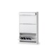image 1 of Chic White High Gloss Shoe Cabinet with Drawer