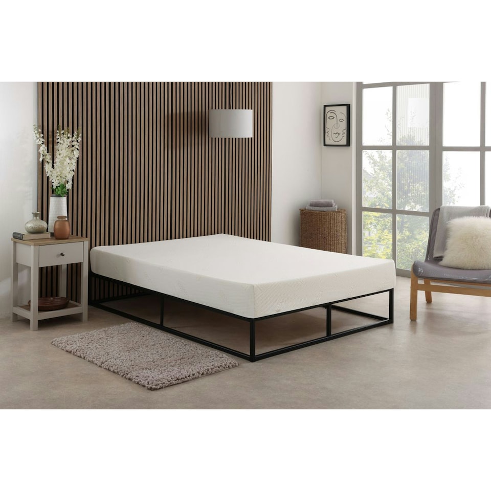 image 1 of CoolMax All Foam Memory Foam Mattress - 6" Deep, Temperature-Regulating Comfort | White | Single