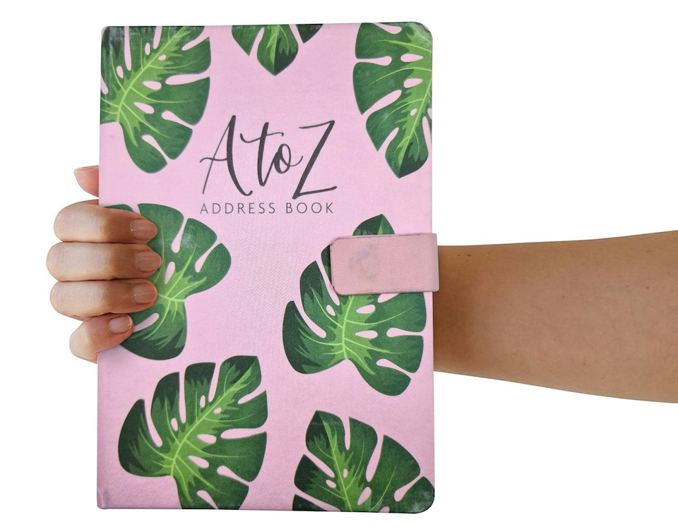 image 1 of A5 Leaf Address Book With Magnetic Clasp