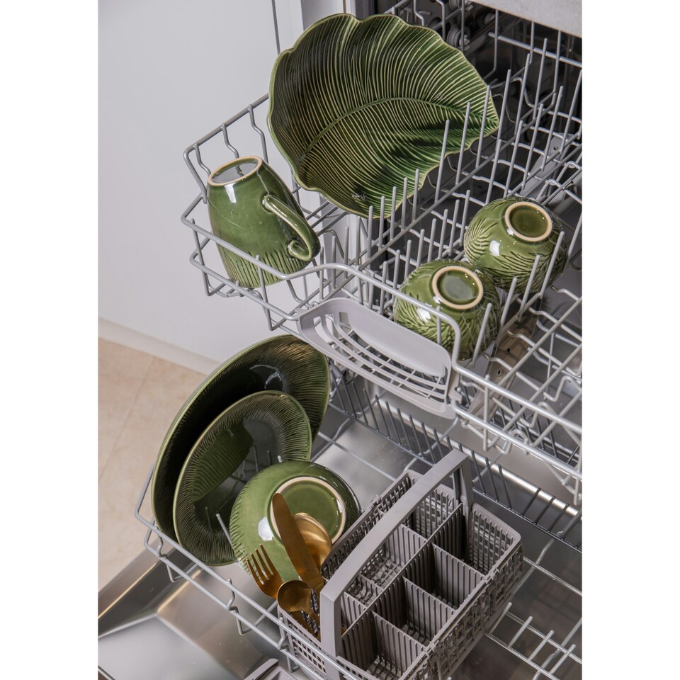 image 1 of Mikasa Cereal Bowl Set Green Ceramic 15cm Set of 4