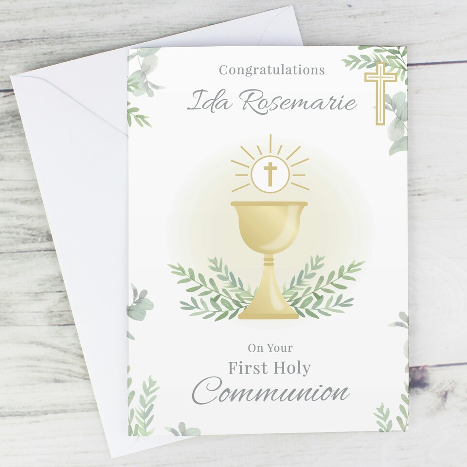 image 1 of Personalised First Holy Communion Card