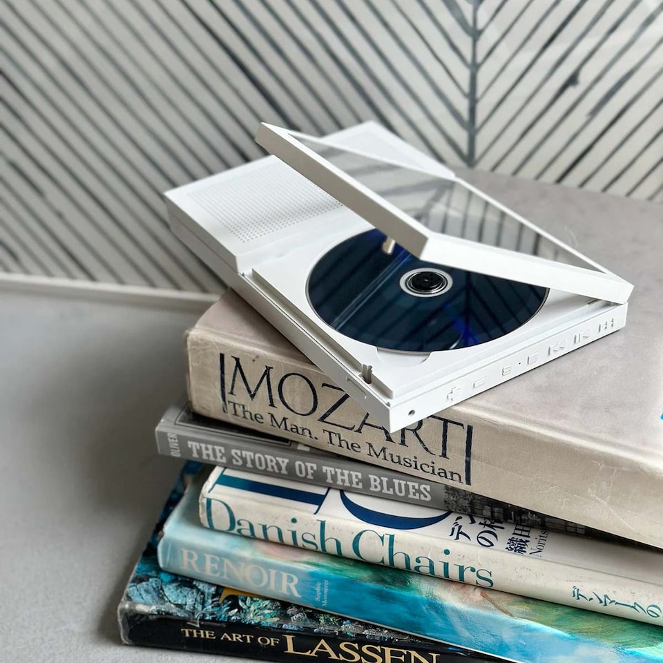 image 1 of km5 CP2 Bluetooth CD Player with Built-In Speaker - White