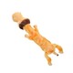 image 3 of Plush Super Soft Unstuffed Wild Crinkler Lion Dog Toy With Squeak 60x14x9cm