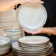image 2 of Scandi Home Set of 4 Fika Oatmeal Artisan Glaze 22cm Pasta Bowls Cream