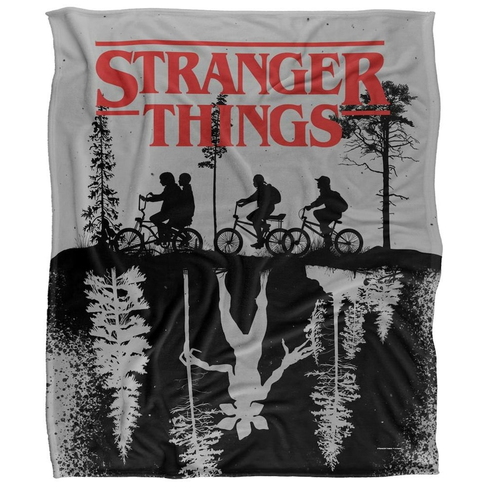 image 1 of Stranger Things Upside Down Blanket - Multicoloured - One Size