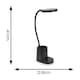 image 5 of ValueLights Marco Adjustable Black Rechargeable Flexi Desk Lamp