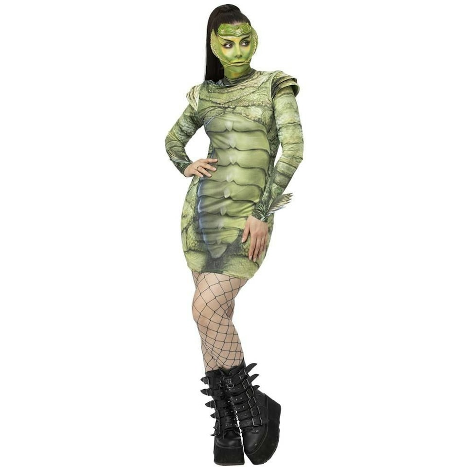 image 1 of Universal Monsters Womens/Ladies Costume Dress - Green - S | Multi | S