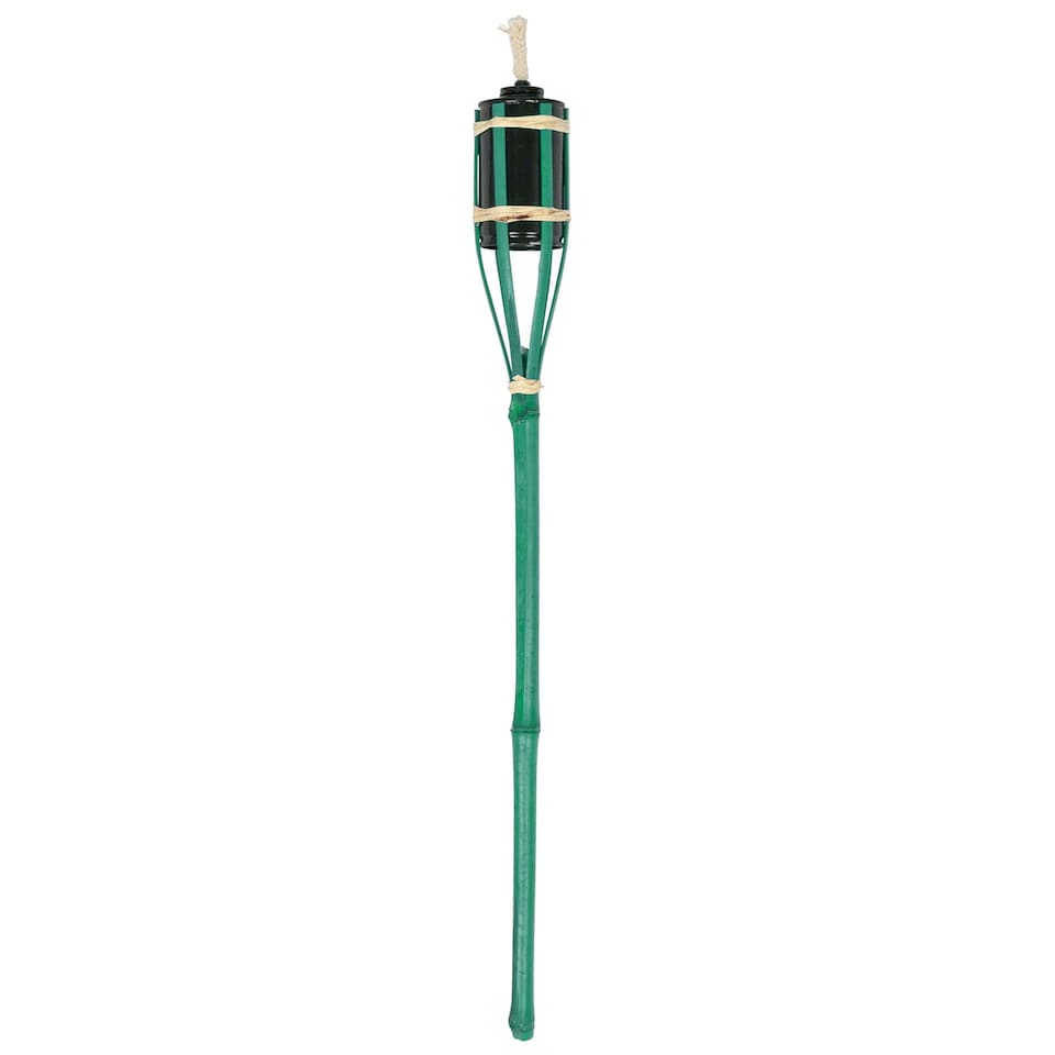 image 1 of Harbour Housewares Bamboo Garden Fire Torches - 60cm - Green - Pack of 6