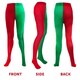 image 3 of Red and Green Elf Christmas Tights Multi | M