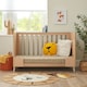 image 4 of Tutti Bambini Fika Mini Cot Bed - Light Oak/White Sand