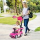 image 9 of COSTWAY 3-in-1 Ride on Push Car w/ Adjustable Canopy Pink