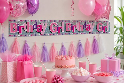 6-x-eurowrap-happy-birthday-girl-foil-party-banner-2-6m-birthday