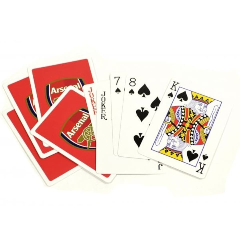 image 1 of Arsenal FC Playing Card Deck - Red/White - One Size