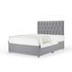 image 1 of Ortho Classic Orthopaedic Silver Plush Velvet Divan Set And Lona Headboard Super King
