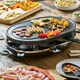 image 3 of Cooks Professional Electric Raclette Grill with Metal Plate Fondue Pans & Spatulas for Group Dining