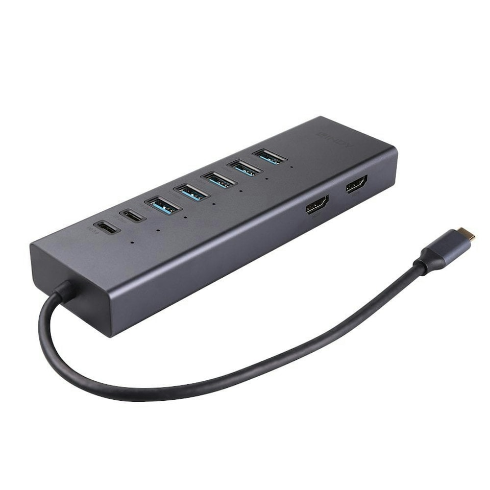 image 1 of USB-C Laptop Mini Docking Station 2x 4K HDMI