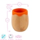 image 4 of Tiny Dining 4pc Penguin Bamboo Suction Baby Feeding Set - Orange